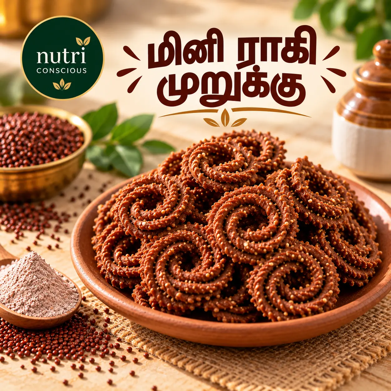 Mini Ragi Murukku